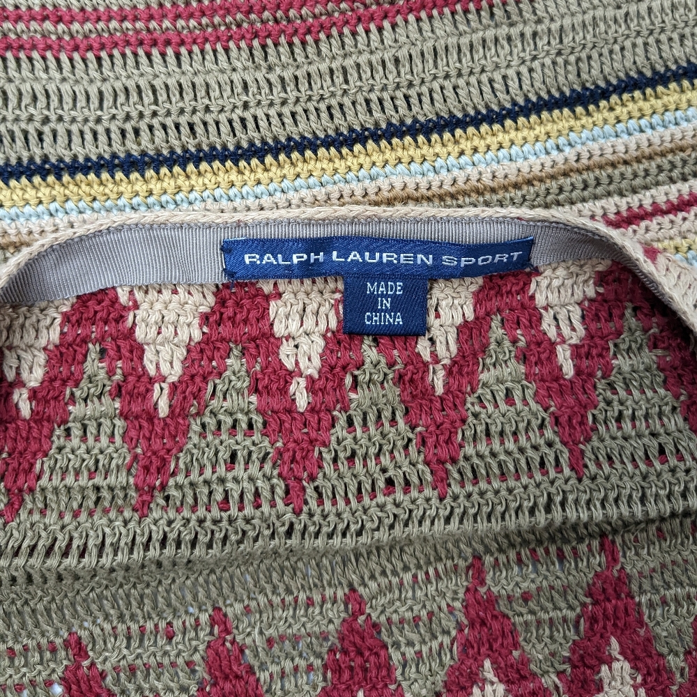 Vintage Ralph Lauren Sport Woven Chevron Multicolored Skirt - Picture 2 of 4